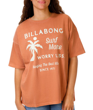Thumbnail 1: BILLABONG Juniors Surf More Worry Less Tee 
