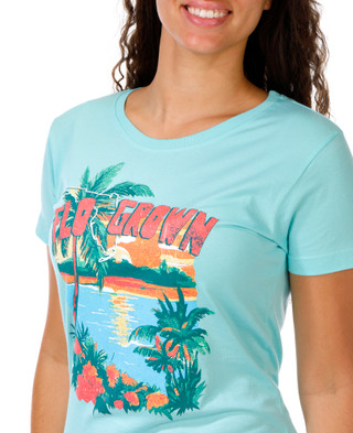 Thumbnail 2: FloGrown Juniors Peace Land Graphic Tee 
