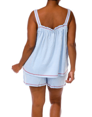 Thumbnail 2: JACLYN Plus 2 Pc Pajama Shorts Set 