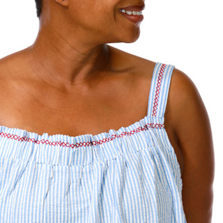 Thumbnail 4: JACLYN Plus 2 Pc Pajama Shorts Set 