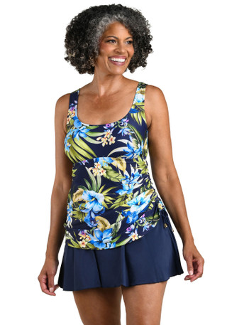Thumbnail 1: Maxine of Hollywood Womens Serenity Adjustable Tank Swimdress 
