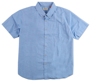 Thumbnail 1: North Hudson Outfitters Big Men's Button Down Short Sleeve Pocket Shirt 