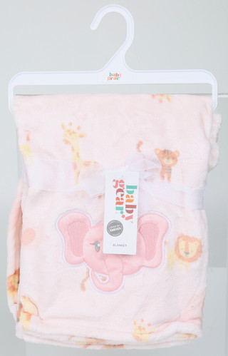 Thumbnail 1: Baby Gear 30x40 Animal Print Baby Blanket 