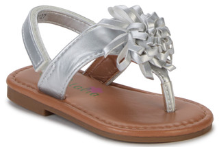 Thumbnail 1: Petalia Toddler Girls Puffy Flower Thong Sandals 