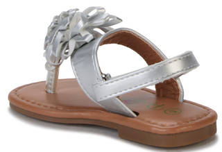 Thumbnail 4: Petalia Toddler Girls Puffy Flower Thong Sandals 