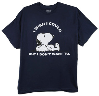 Thumbnail 1: Peanuts Big Men's Snoopy Don't Want To Tee 