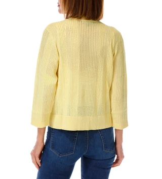 Thumbnail 2: ADRIENNE VITTADINI Women's Pointelle Long Sleeve Open Cardigan 