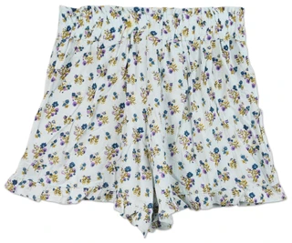 Thumbnail 2: Angie Juniors Ruffled Shorts with Bow at Waist 