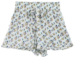 Thumbnail 1: Angie Juniors Ruffled Shorts with Bow at Waist 