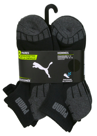 Thumbnail 2: Puma Men's 8 Pk Quarter Crew Socks 