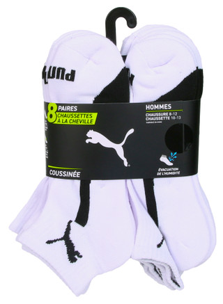 Thumbnail 2: Puma Men's 8 Pk Quarter Crew Socks 