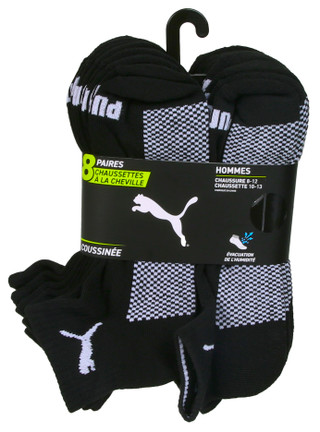 Thumbnail 2: Puma Men's 8 Pk Quarter Crew Socks 
