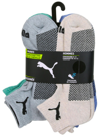 Thumbnail 2: Puma Men's 8 Pk Quarter Crew Socks 