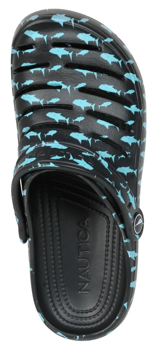 Thumbnail 4: Nautica Boys Shark Print River Edge Clogs 