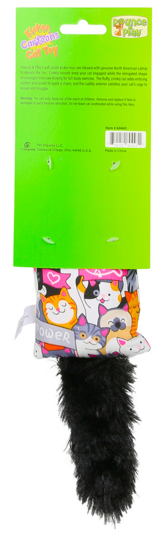 Thumbnail 4: Pounce & Play Soft Kicker Cat Toy 