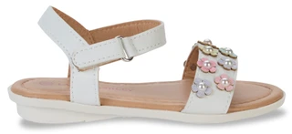 Thumbnail 4: Laura Ashley Toddler Girls Flowers & Pearls Sandals 