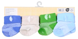 Thumbnail 2: Capelli New York Baby Boys Dinosaur Cuff Socks 