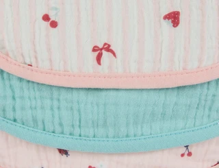 Thumbnail 4: Apple & Ivy 3 Pk Burp Cloths & Teether 