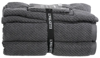 Thumbnail 2: Ellen Tracy 6 Pc Cotton Popcorn Texture Bath Towel Set 