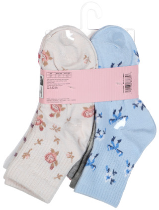 Thumbnail 2: Capelli Girls 8 Pk Quarter Socks 
