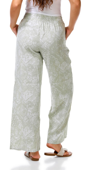 Thumbnail 2: Pink Rose Juniors Wide Leg Print Pants 