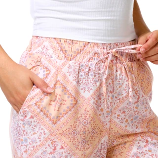 Thumbnail 3: Pink Rose Juniors Wide Leg Print Pants 