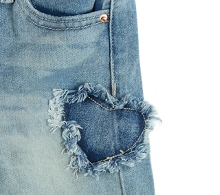 Thumbnail 3: YMI Little Girls Straight Leg Heart Jeans 
