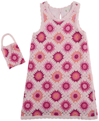 Thumbnail 1: B TWEEN Big Girl's Sleeveless Crochet Dress with Bag 