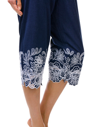 Thumbnail 3: Coral Bay Petite Embroidered Hem Capris 