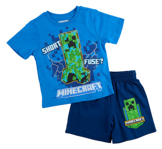 Thumbnail 1: Minecraft Little Boys 2 Pc Minecraft Shorts Set 
