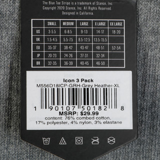 Thumbnail 3: Stance Men's 3 Pk Crew Socks 