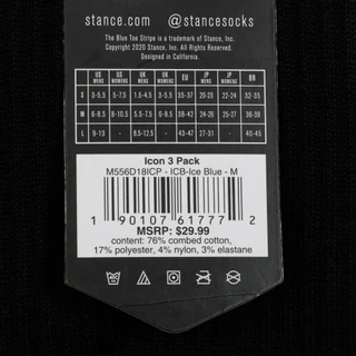 Thumbnail 3: Stance Men's 3 Pk Crew Socks 