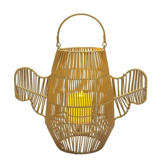Thumbnail 2: Magical Season 12.5 Resin Wicker Ghost Halloween Lantern  