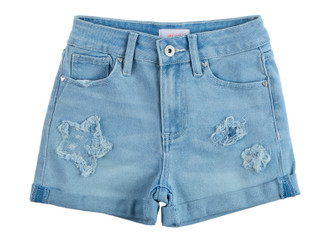 Thumbnail 1: YMI Girls Ditsy Flower Denim Shorts 