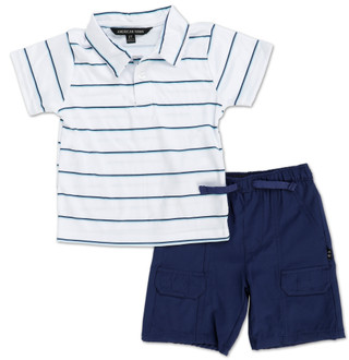 Thumbnail 1: American Hawk  Toddler Boys 2 Pc Polo Cargo Short Set 