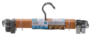Thumbnail 1: Black + Decker 5 Pk Wooden Hangers With Clips 