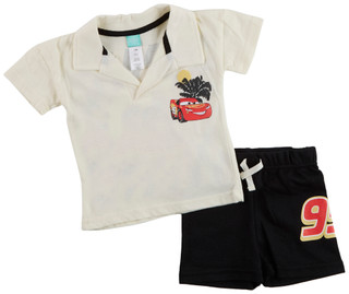 Thumbnail 1: Cars Baby Boy's 2 Pc Cars Palm Polo Short Set 