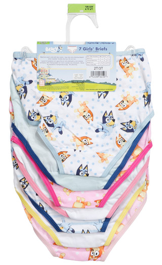 Thumbnail 3: BLUEY Toddler Girls 7 Pk Bluey Panties 