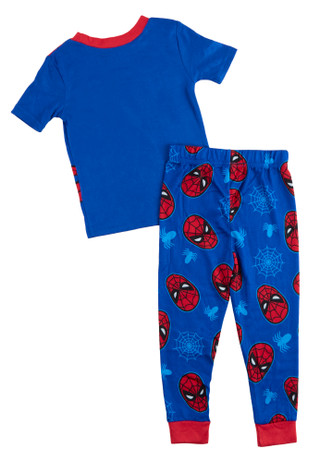 Thumbnail 2: Marvel Boy's 2 Pc Short Sleeve Spiderman Pajamas 