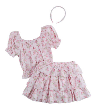 Thumbnail 2: Lilt Girls 3 Pc Skort Set 