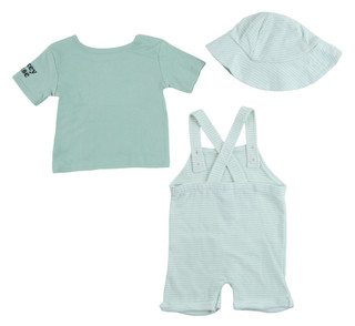 Thumbnail 3: Disney Baby Boy's 3 Pc Mickey Mouse Striped Jumpsuit 