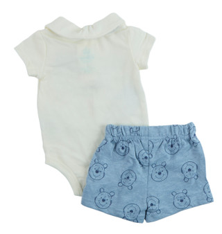 Thumbnail 2: Disney Baby Boy's 3 Pc Polo Onesie & Shorts Set 