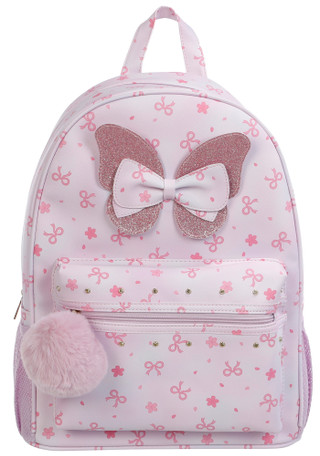 Thumbnail 1: Underonesky Girl's Pink Bow XL Backpack 