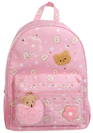 Thumbnail 1: Underonesky Girl's Pink Bear XL Backpack 