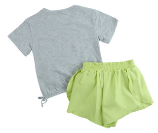 Thumbnail 2: Champion Little Girl's 2 Pc Tee & Shorts Set 