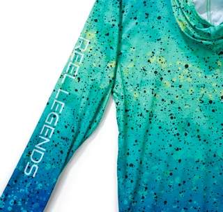Thumbnail 5: REEL LEGENDS Big Boy's Long Sleeve Dorado Speckle Hoodie 