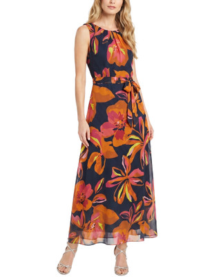 Thumbnail 1: Ny Collection Women's Floral Sleeveless Chiffon Maxi Dress 
