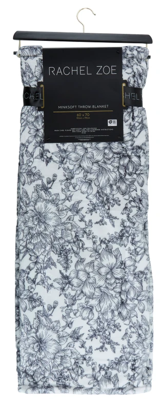 Thumbnail 2: RACHEL ZOE Floral Minksoft Throw Blanket 