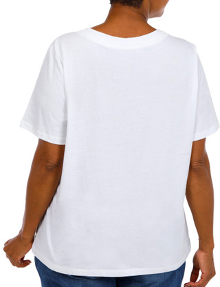 Thumbnail 3: Coral Bay Women's Embroidered Short Sleeve Top 