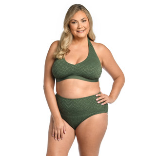 Thumbnail 4: La Blanca Plus Salt Halter Swim Top 